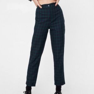 NastyGal Tartan Trousers (New, With tags)